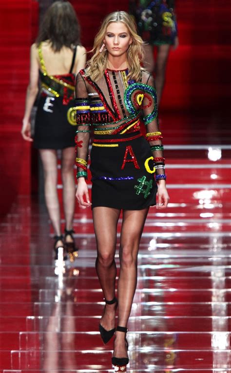 karlie kloss purple dress runway versace|Karlie Kloss x VERSACE .